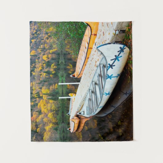 Rivière Jacques-Cartier | Rabaskas Dock Wandteppich (Vorderseite)