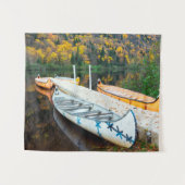 Rivière Jacques-Cartier | Rabaskas Dock Wandteppich (Vorderseite (Horizontal))