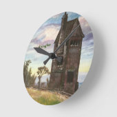 Rivington Pigeon Tower Runde Wanduhr (Winkel)