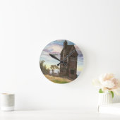 Rivington Pigeon Tower Runde Wanduhr (Zuhause)