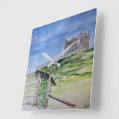 Rivington Pike Beacon   Quadratische Wanduhr (Winkel)