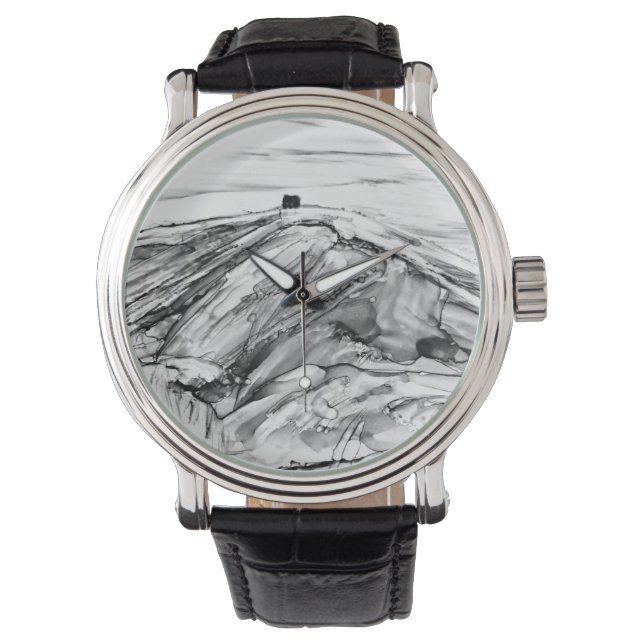 Rivington Pike Horwich Castle Armbanduhr (Vorderseite)