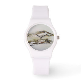 Rivington pike Horwich Watercolor Armbanduhr