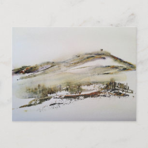 Rivington pike Horwich Watercolor Postkarte