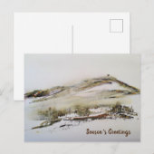 Rivington pike Horwich Watercolor Weihnachtskarte Postkarte (Vorne/Hinten)