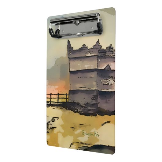 Rivington Pike Lookout Tower Mini Klemmbrett (Gewinkelt2)