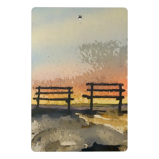 Rivington Pike Lookout Tower Mini Klemmbrett (Rückseite)