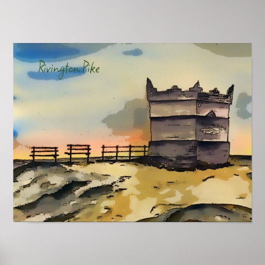 Rivington Pike Lookout Tower Poster (Vorne)