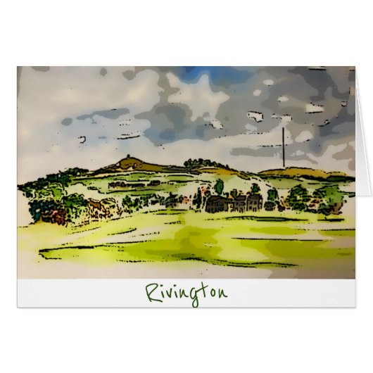 Rivington Winter Hill Landschaft (Vorderseite (Horizontal))