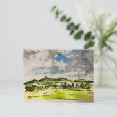 Rivington Winter Hill Landschaft Postkarte (Stehend Vorderseite)