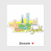 Riyad Aufkleber (Blatt)