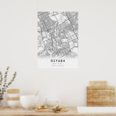 Riyadh City Map Poster (Küche)