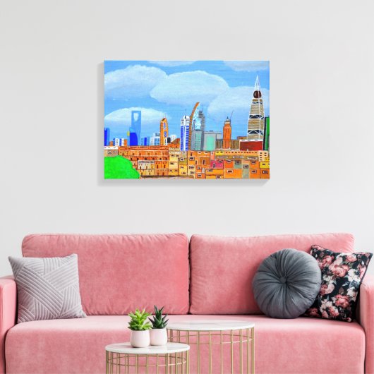 Riyadh Leinwand (Insitu (Wohnzimmer))
