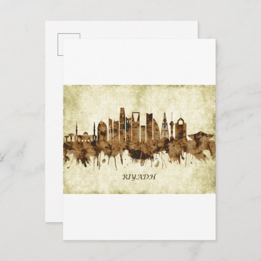 Riyadh Saudi Arabia City Einladungspostkarte (Vorne/Hinten)
