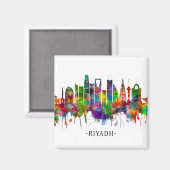 Riyadh Saudi Arabia Skyline Magnet (Vorderseite/Rückseite)