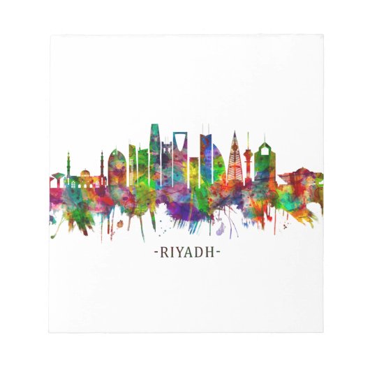 Riyadh Saudi Arabia Skyline Notizblock (Vorderseite)