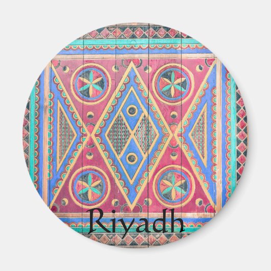 Riyadh Saudi Arabien Türdesign Magnet (Vorne)