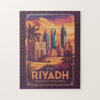 Riyadh Saudi-Arabien Wüstenillustration Reise Kuns