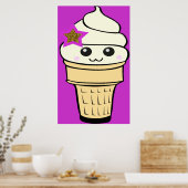Riyah-Li Designs Kawaii Ice Cream Poster (Küche)