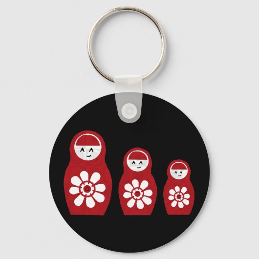 Riyah-Li Designs Nesting Doll Three Schlüsselanhänger (Vorderseite)
