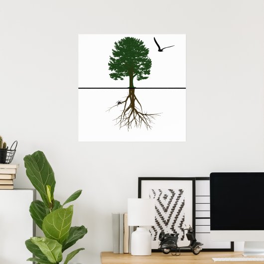 Riyah-Li Designs Roots Poster (Heimbüro)