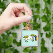 Riyah-Li entwirft den Regenbogen, der Unicorn Schlüsselanhänger (Hand)
