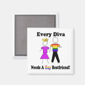 Riyah-Li gestaltet jede Diva Magnet (Vorderseite/Rückseite)