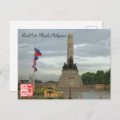 Rizal Park, Manila, Philppines Post Card. Postkart Postkarte (Vorne/Hinten)