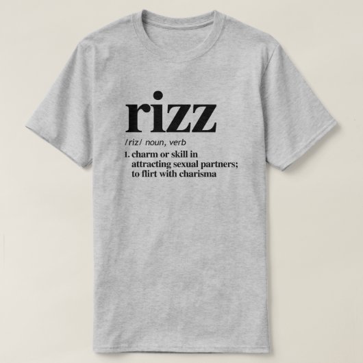 Rizz Definition T-Shirt (Design vorne)