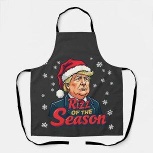 Rizz der Saison Lustiger Trump Weihnachten Santa Schürze