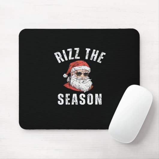 Rizz Die Jahreszeit Funny Santa Merry Rizzmas Rizz Mousepad (Mit Mouse)