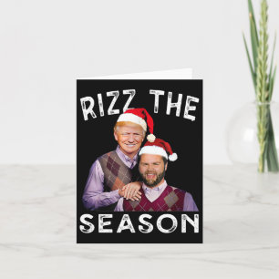 Rizz Die Jahreszeit Funny Trump Vance Weihnachten Karte