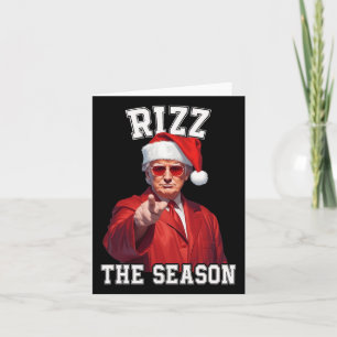 Rizz Die Jahreszeit Funny Trump Weihnachten Santa  Karte