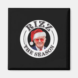 Rizz Die Jahreszeit Funny Trump Weihnachten Santa Magnet