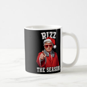 Rizz Die Jahreszeit Funny Trump Weihnachtsmann Kaffeetasse