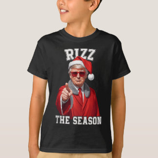 Rizz Die Jahreszeit Funny Trump Weihnachtsmann T-Shirt