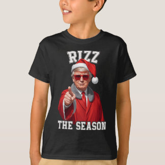 Rizz Die Jahreszeit Funny Trump Weihnachtsmann T-Shirt