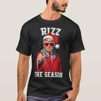 Rizz Die Jahreszeit Funny Trump Weihnachtsmann T-Shirt