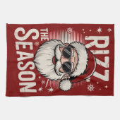 Rizz Die Jahreszeit Weihnachtsmann Rizzmas Funny X Geschirrtuch (Horizontal)