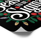 Rizz die Jahreszeit zu sein Sigma Funny Meme Weihn Poster (Ecke)