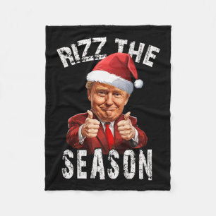 Rizz Die Weihnachtszeit Trump Weihnachten Weihnach Fleecedecke
