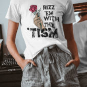 Rizz em mit der Taufe Retro-Blume atristisch T-Shirt