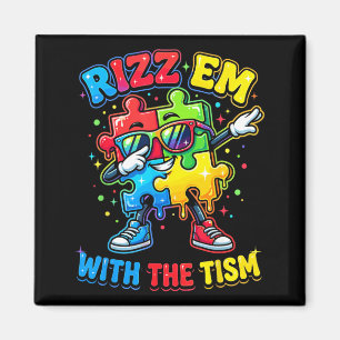 Rizz Em mit The Tism Lustiger Monat der Aufklärung Magnet