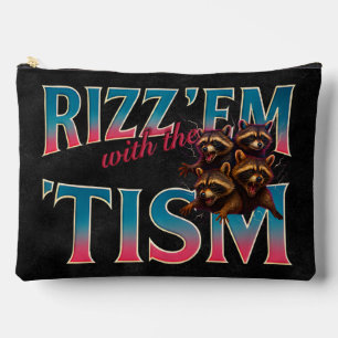 Rizz Em With The Tism Meme Autismus Lustiger Wasch Zubehörtasche