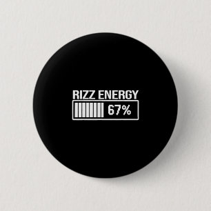 Rizz Energie bei 67 Lustiges Six Seven Gen Alpha M Button