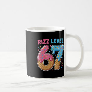 Rizz Level 67 Alpha Slang Gen 67th Nummer Eiscreme Kaffeetasse
