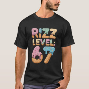 Rizz Level 67 Meme-Shirt Eis-Drip-Meme Sechs S T-Shirt