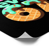Rizz Level 67 Meme-Shirt Eiscreme-Drip-Meme Six S Poster (Ecke)