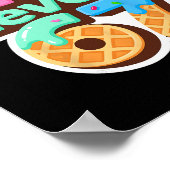 Rizz Level 67 Meme-Shirt Eiscreme-Drip-Meme Six S Poster (Ecke)