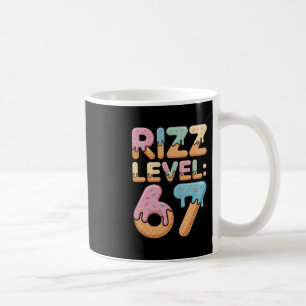 Rizz Level 67 Meme-Shirt Eiscreme-Tropf-Meme Six S Kaffeetasse